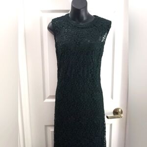 LAURA ASHLEY plus size crochet dress with lining